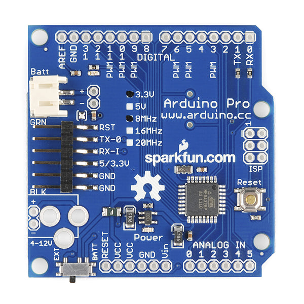 SparkFun Arduino Pro 328 - 3.3V/8MHz