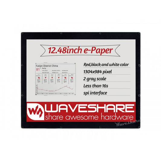 1304×984, 12.48inch E-Ink display module, red/black/white three-color