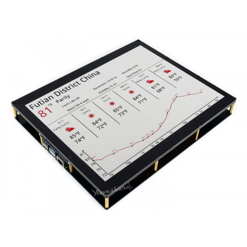1304×984, 12.48inch E-Ink display module, red/black/white three-color