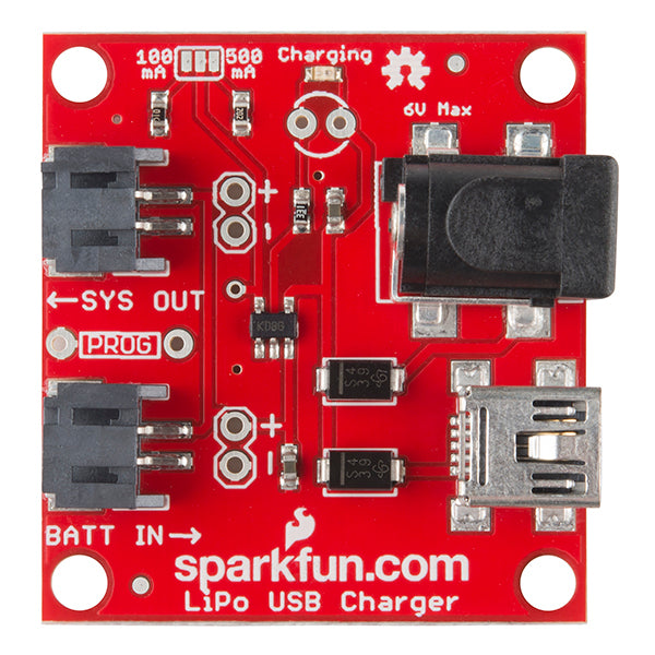 SparkFun USB LiPoly Charger - Single Cell