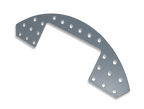 Rounded Plate Explansion Kit: Punched Metal Expansion Plate for Digilent Robot Kits