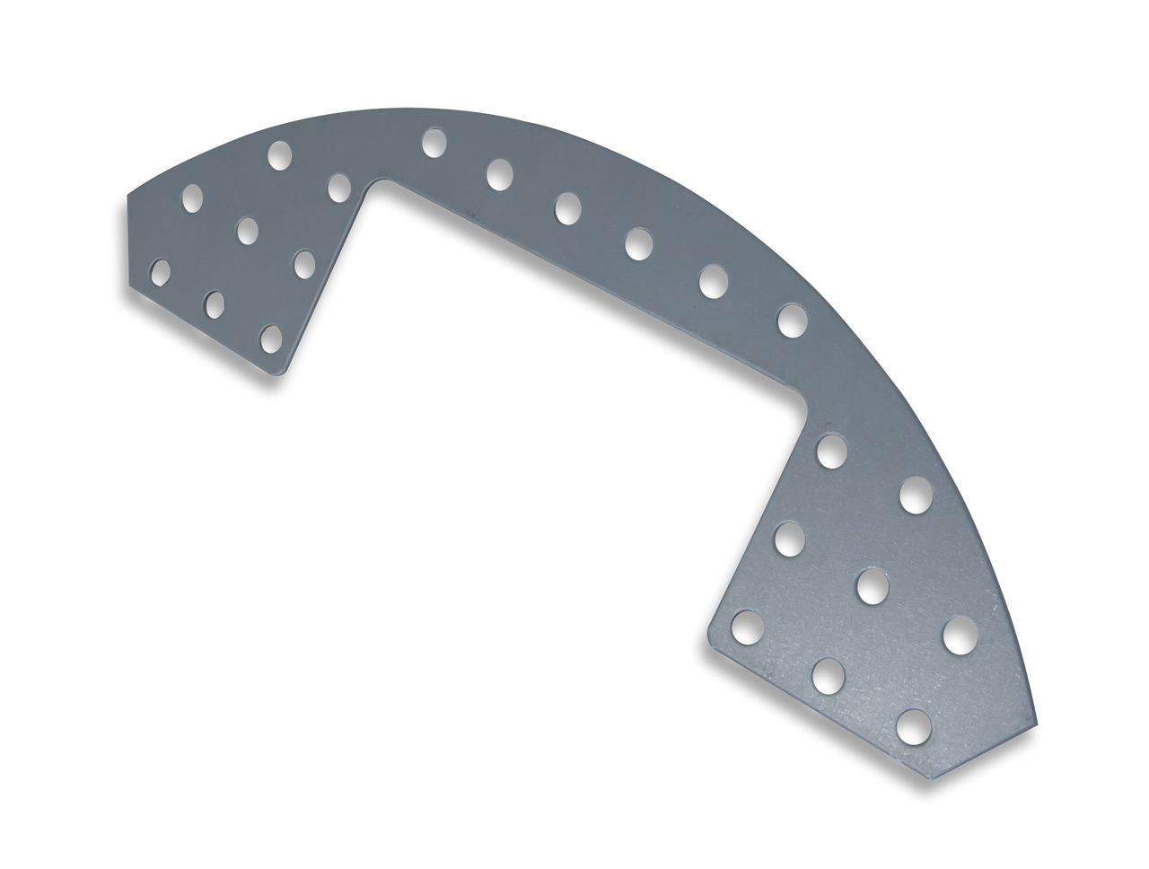 Rounded Plate Explansion Kit: Punched Metal Expansion Plate for Digilent Robot Kits