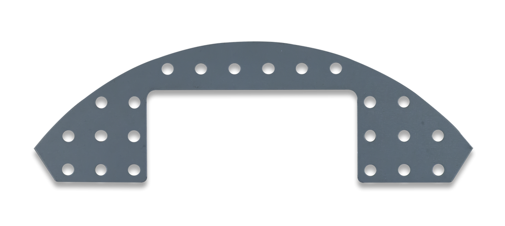 Rounded Plate Explansion Kit: Punched Metal Expansion Plate for Digilent Robot Kits