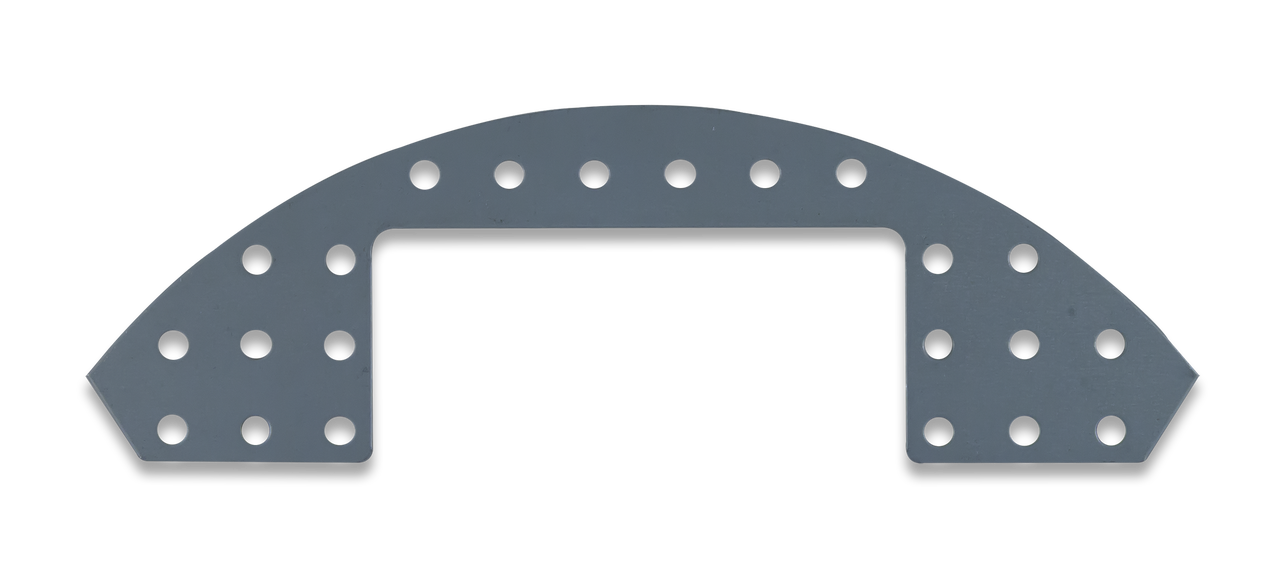 Rounded Plate Explansion Kit: Punched Metal Expansion Plate for Digilent Robot Kits