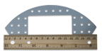 Rounded Plate Explansion Kit: Punched Metal Expansion Plate for Digilent Robot Kits