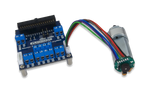 DC Motor/Gearbox (1:19 Gear Ratio): Custom 12V Motor Designed for Digilent Robot Kits