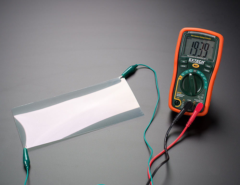 ITO (Indium Tin Oxide) Coated PET Plastic - 100mm x 200mm