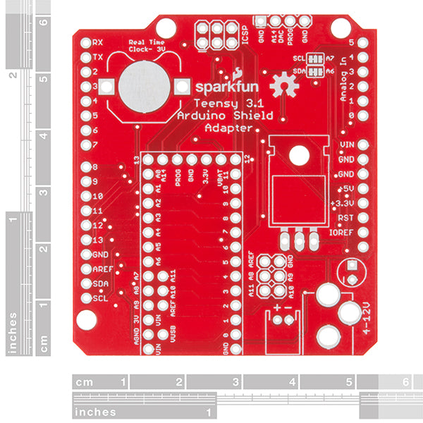 Sparkfun Teensy Arduino Shield Adapter