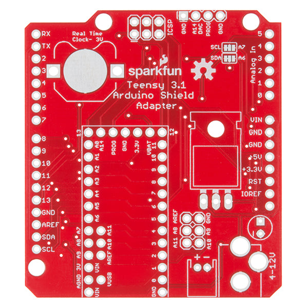 Sparkfun Teensy Arduino Shield Adapter