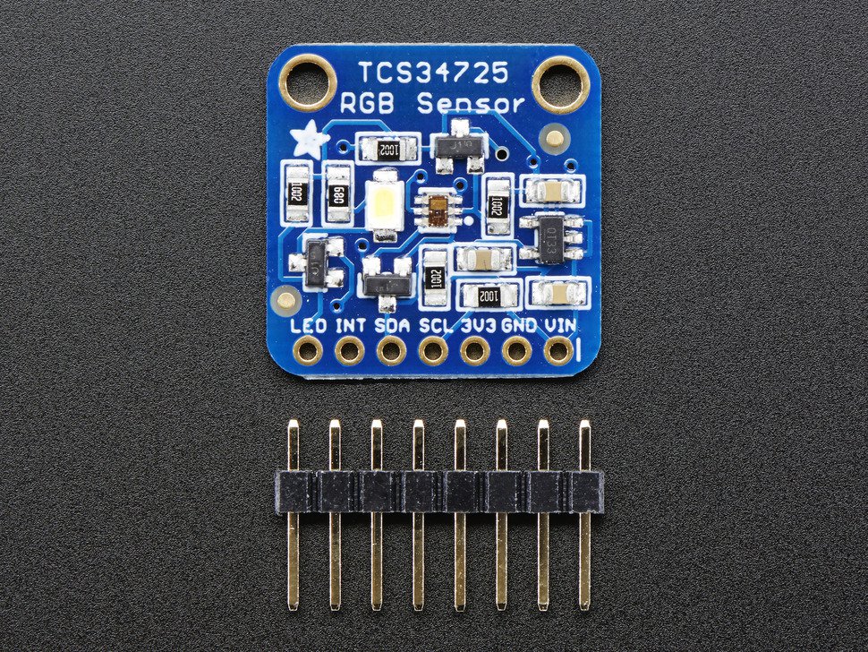 RGB Color Sensor with IR filter and White LED - TCS34725