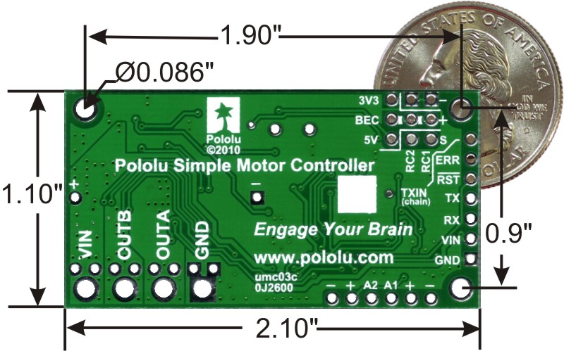 Pololu Simple High-Power Motor Controller 18v15 (Fully Assembled)