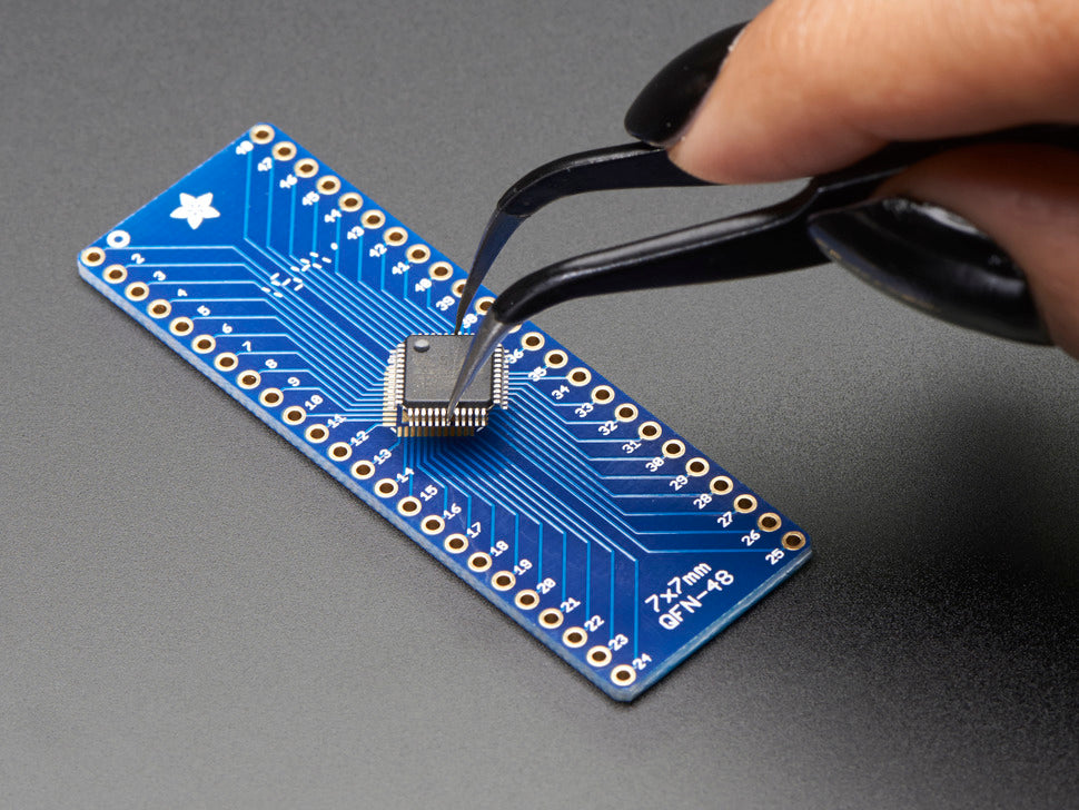 SMT Breakout PCB for 48-QFN or 48-TQFP - 3 Pack