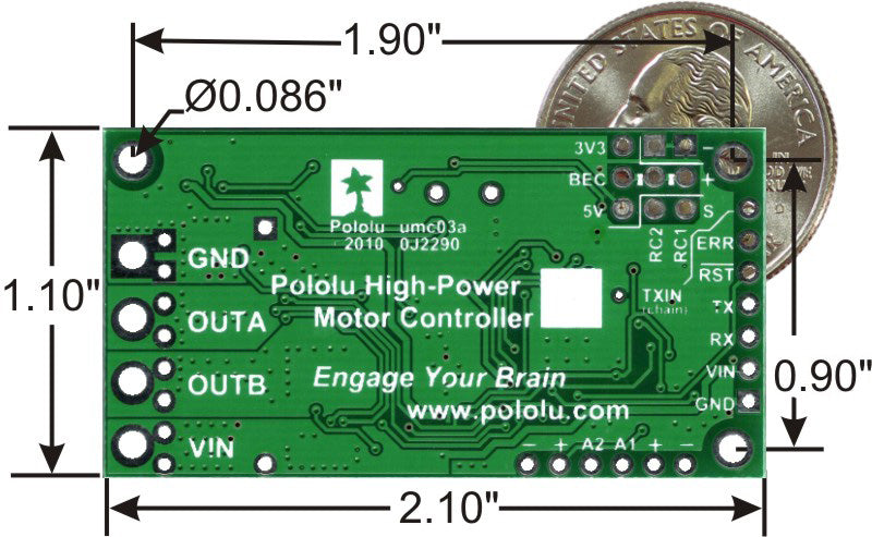 Pololu Simple High-Power Motor Controller 18V25