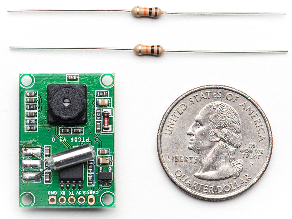 Miniature TTL Serial JPEG Camera with NTSC Video