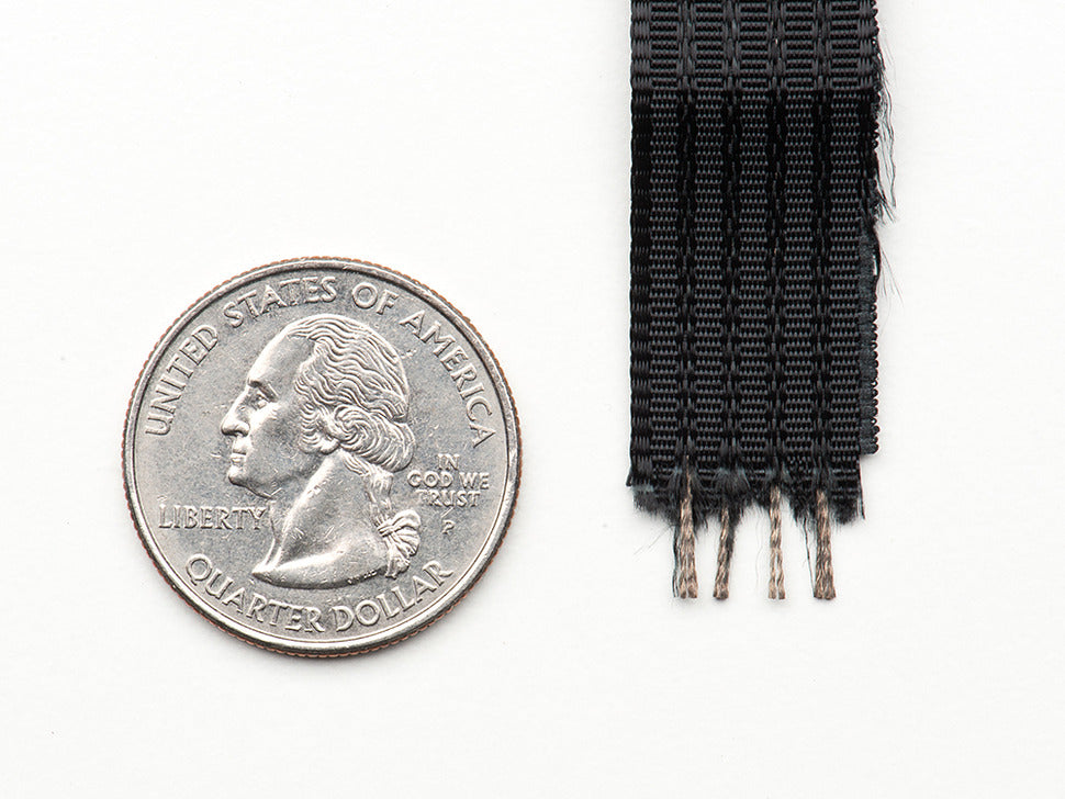 Conductive Thread Ribbon Cable - Black - 1 yard