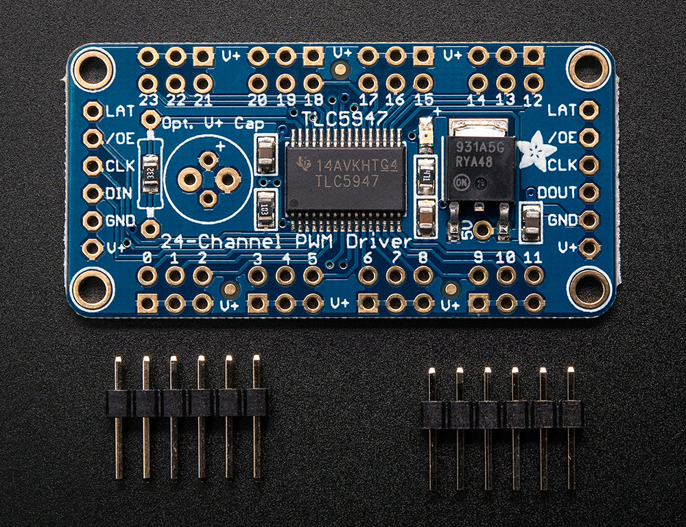 Adafruit 24-Channel 12-bit PWM LED Driver - SPI Interface - TLC5947