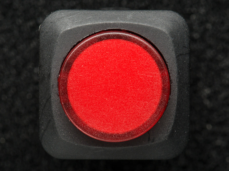 16mm Illuminated Pushbutton - Red Momentary