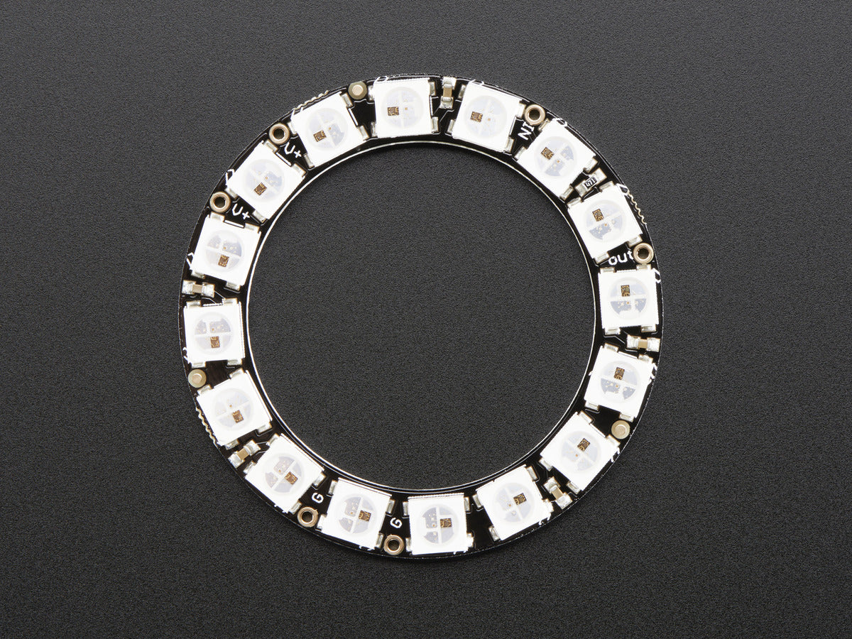 NeoPixel Ring - 16 x WS2812 5050 RGB LED with Integrated Drivers