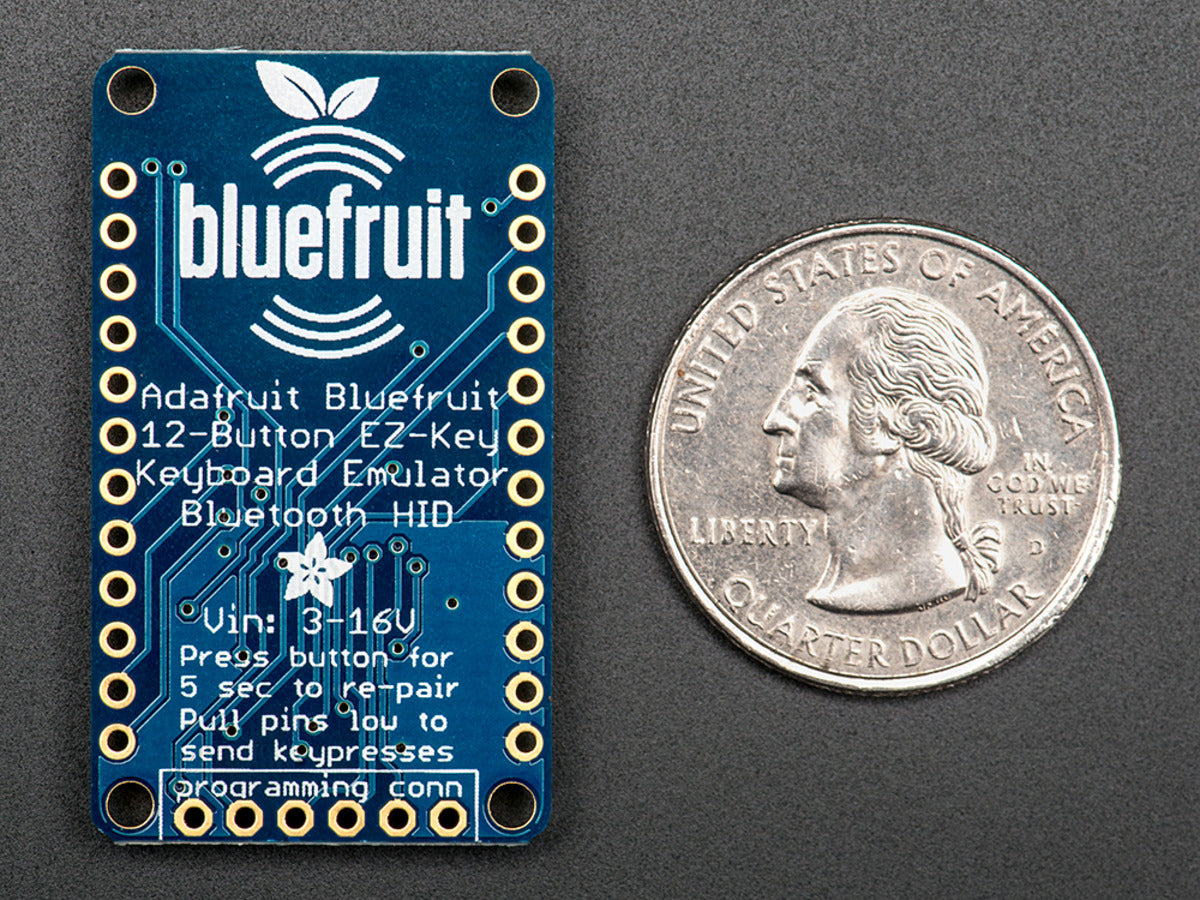 Bluefruit EZ-Key - 12 Input Bluetooth HID Keyboard Controller - v1.2