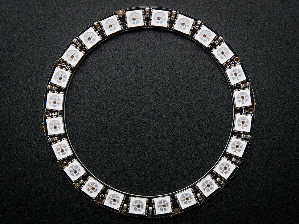 NeoPixel Ring - 24 x WS2812 5050 RGB LED with Integrated Drivers