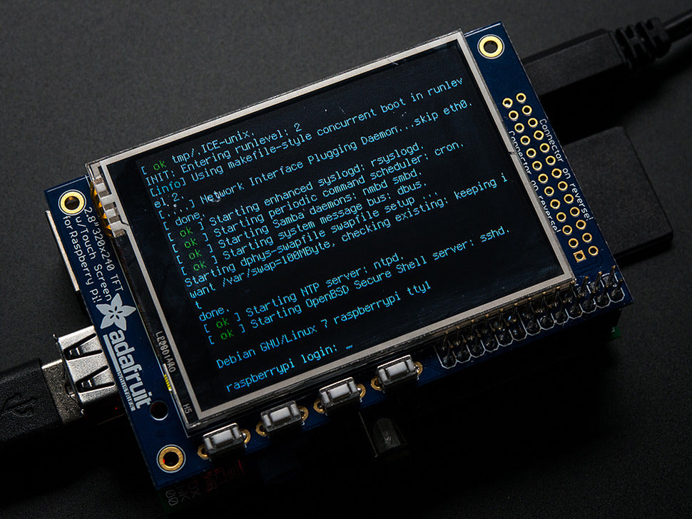 PiTFT - Assembled 320x240 2.8" TFT+Touchscreen for Raspberry Pi