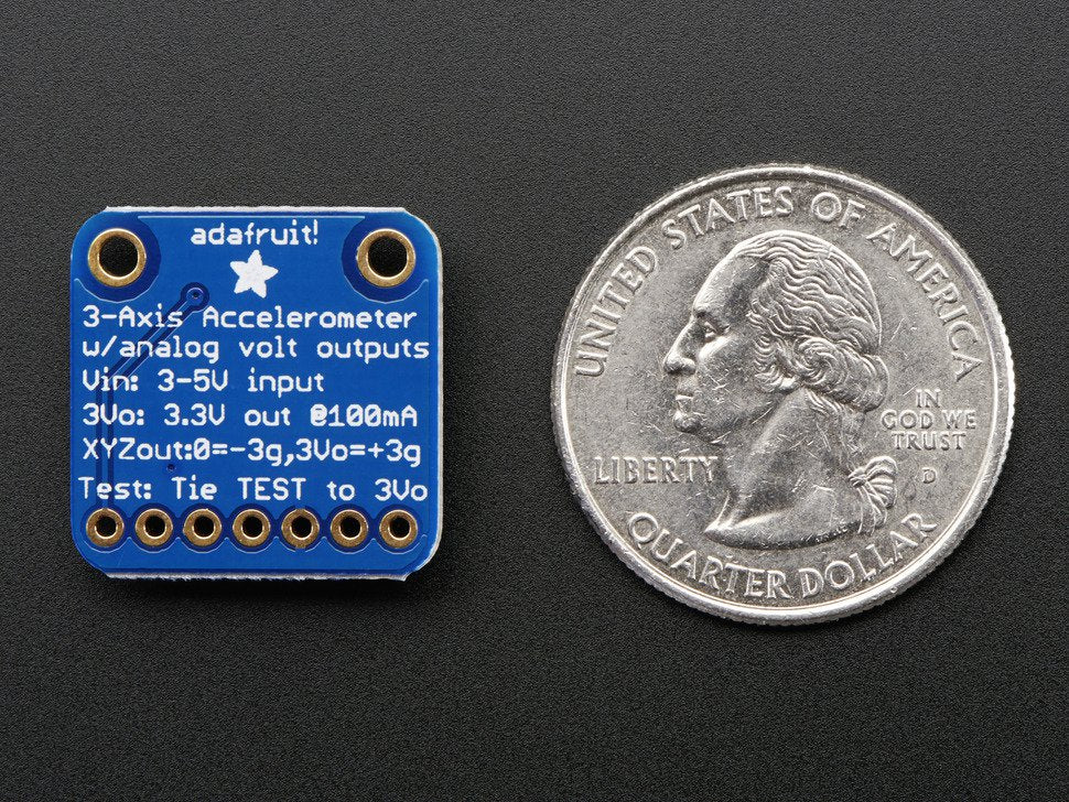 Adafruit ADXL335 - 5V ready triple-axis accelerometer (+-3g analog out)