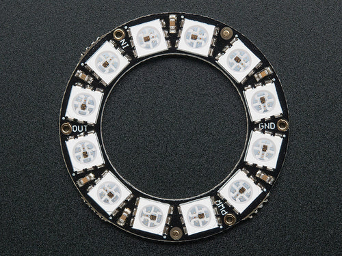 NeoPixel Ring - 12 x WS2812 5050 RGB LED with Integrated Drivers
