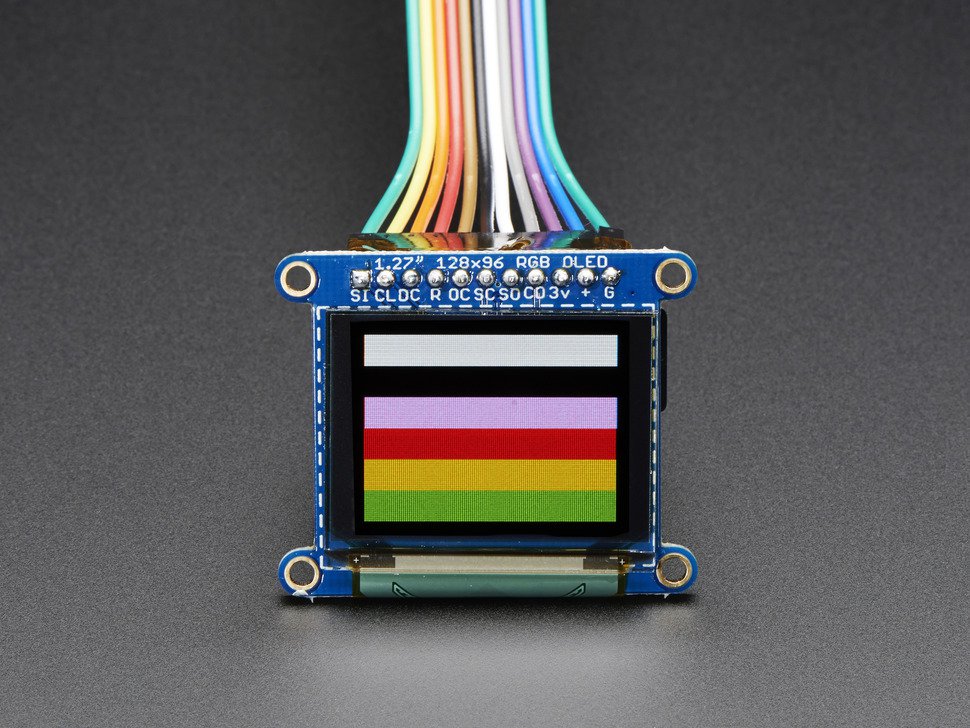 OLED Breakout Board-16-bit Color 1.27" w-microSD holder