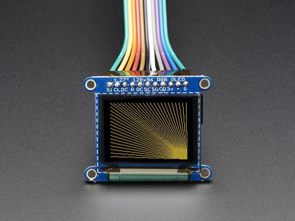 OLED Breakout Board-16-bit Color 1.27" w-microSD holder