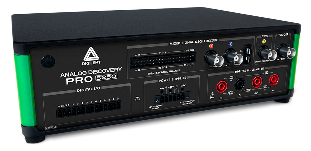 Analog Discovery Pro ADP5250: All-In-One 1GS/s 100MHz Mixed Signal Oscilloscope, Function Generator,