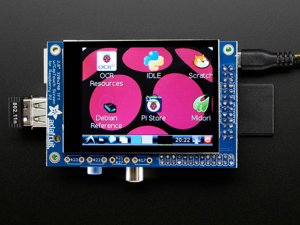 PiTFT 2.8" TFT 320x240 + Capacitive Touchscreen