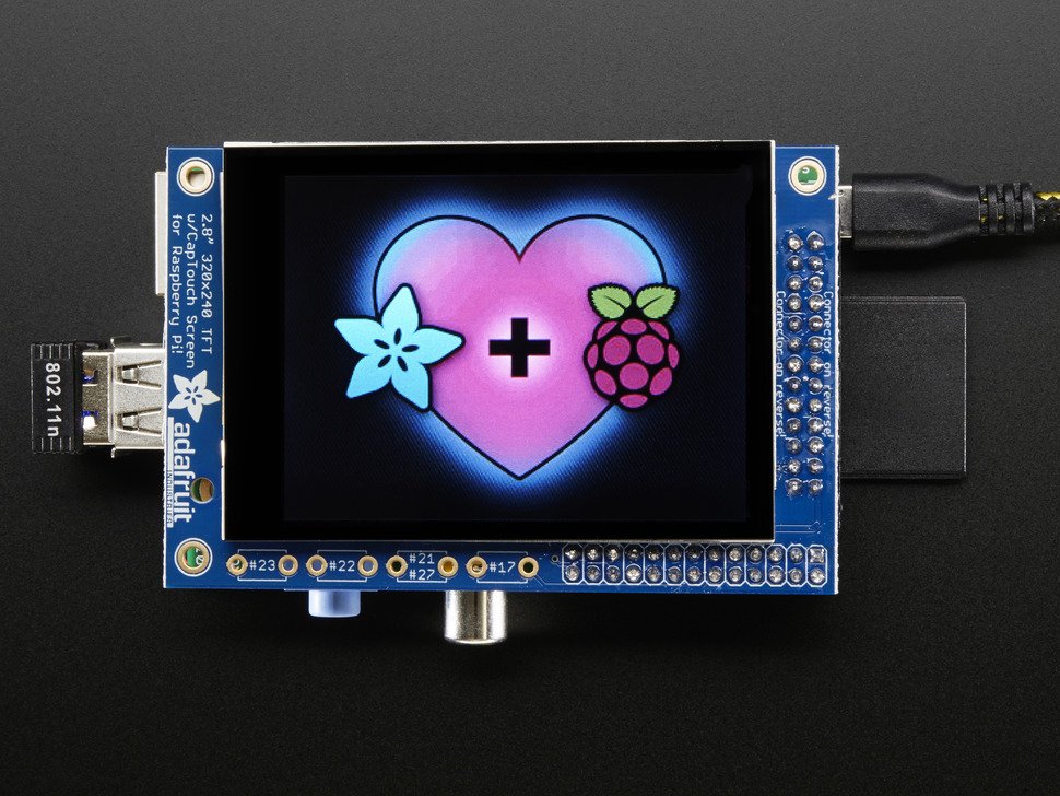 PiTFT 2.8" TFT 320x240 + Capacitive Touchscreen