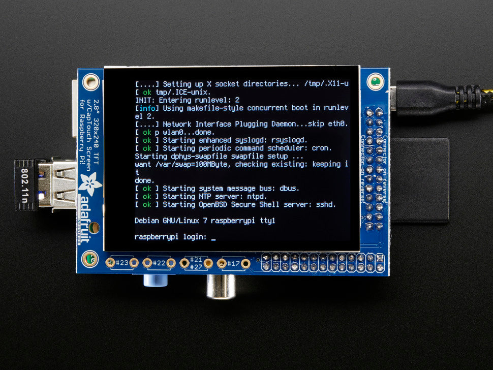 PiTFT 2.8" TFT 320x240 + Capacitive Touchscreen