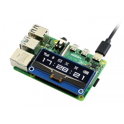 128×32, 2.23inch OLED display HAT for Raspberry Pi