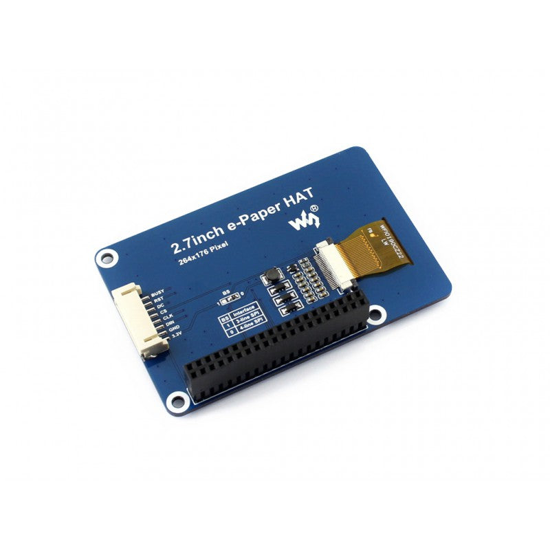264x176, 2.7inch E-Ink display HAT for Raspberry Pi