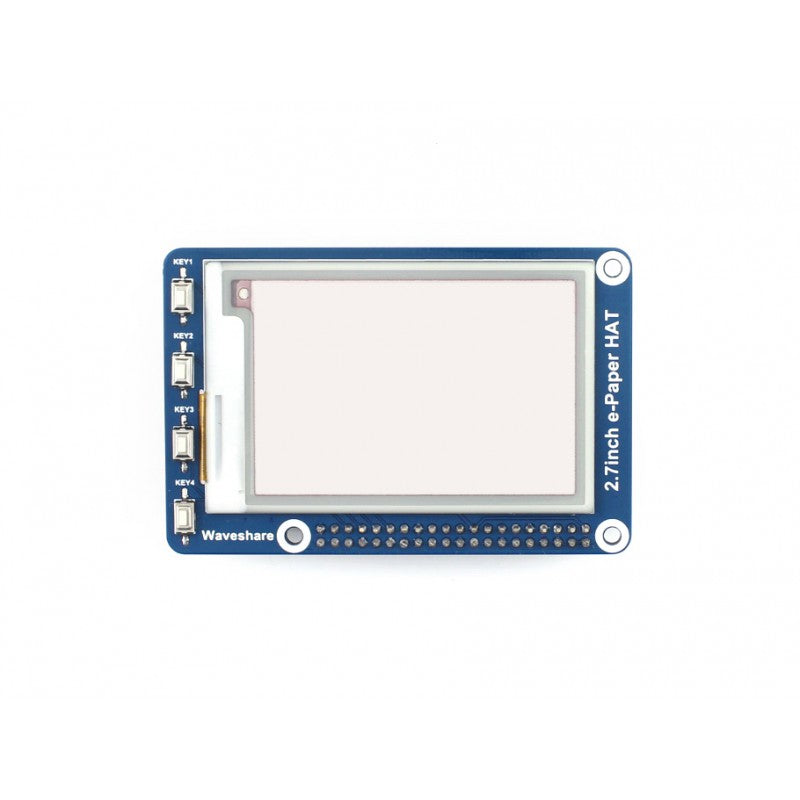 264x176, 2.7inch E-Ink display HAT for Raspberry Pi, three-color