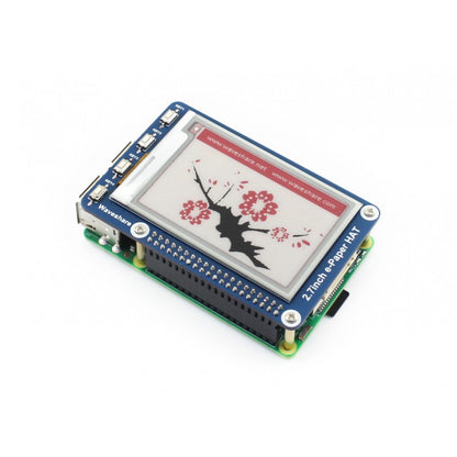 264x176, 2.7inch E-Ink display HAT for Raspberry Pi, three-color