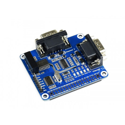 2-Channel Isolated RS232 Expansion HAT for Raspberry Pi