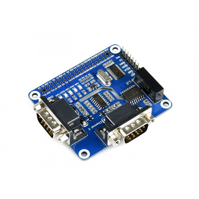 2-Channel Isolated RS232 Expansion HAT for Raspberry Pi