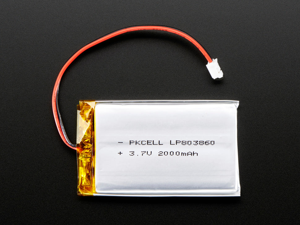 Lithium Ion Battery - 3.7v 2000mAh