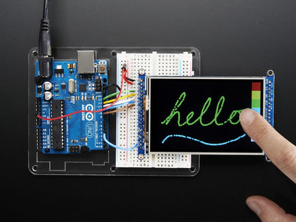 3.5" TFT 320x480 + Touchscreen Breakout Board w/MicroSD Socket - HXD8357D