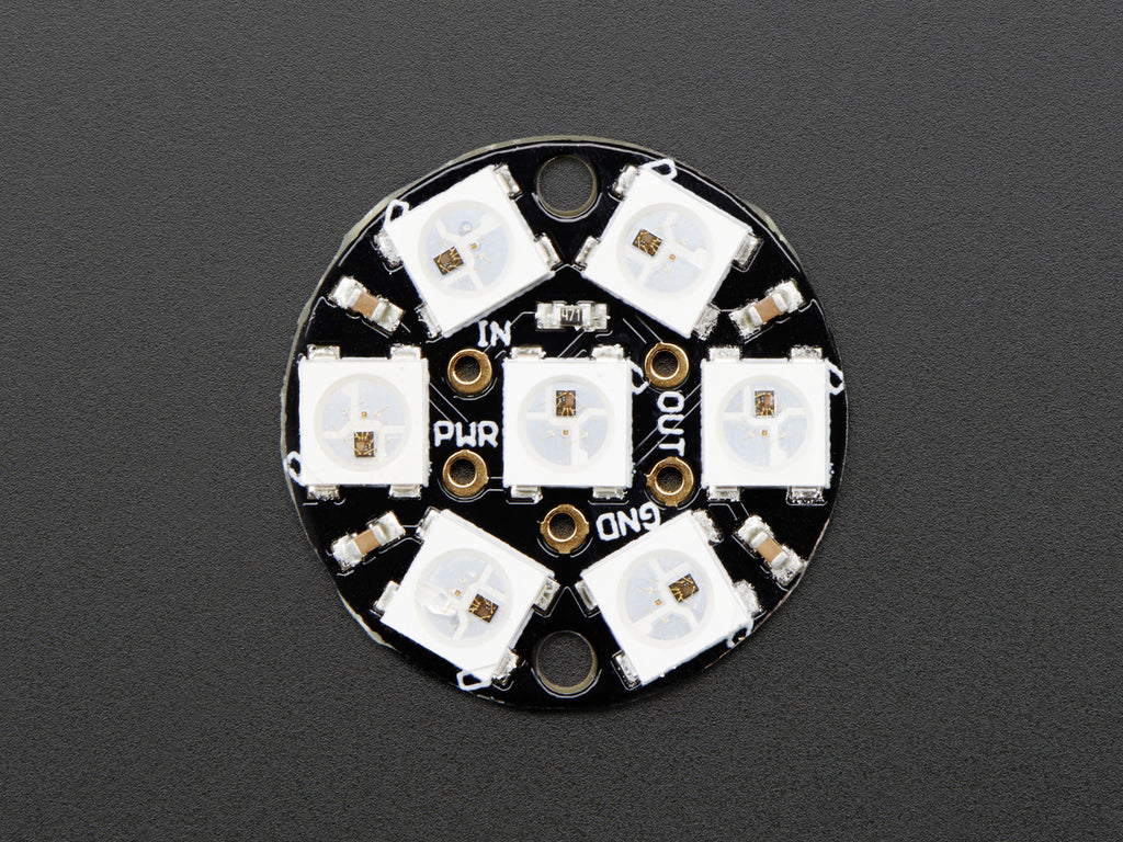 NeoPixel Jewel - 7 x WS2812 5050 RGB LED with Integrated Drivers