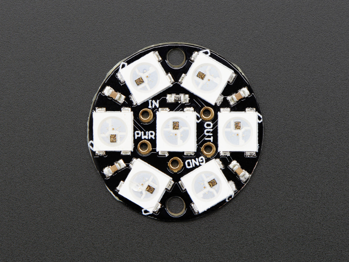NeoPixel Jewel - 7 x WS2812 5050 RGB LED with Integrated Drivers