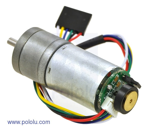 34:1 Metal Gearmotor 25Dx52L mm HP with 48 CPR Encoder