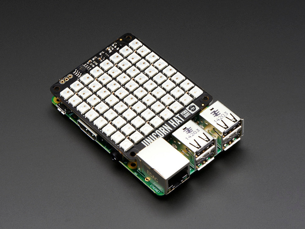Pimoroni Unicorn Hat-8x8 RGBLED Shield RasPiA+/B+