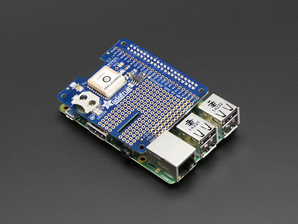 Adafruit Ultimate GPS HAT for Raspberry Pi A+/B+/Pi 2 - Mini Kit