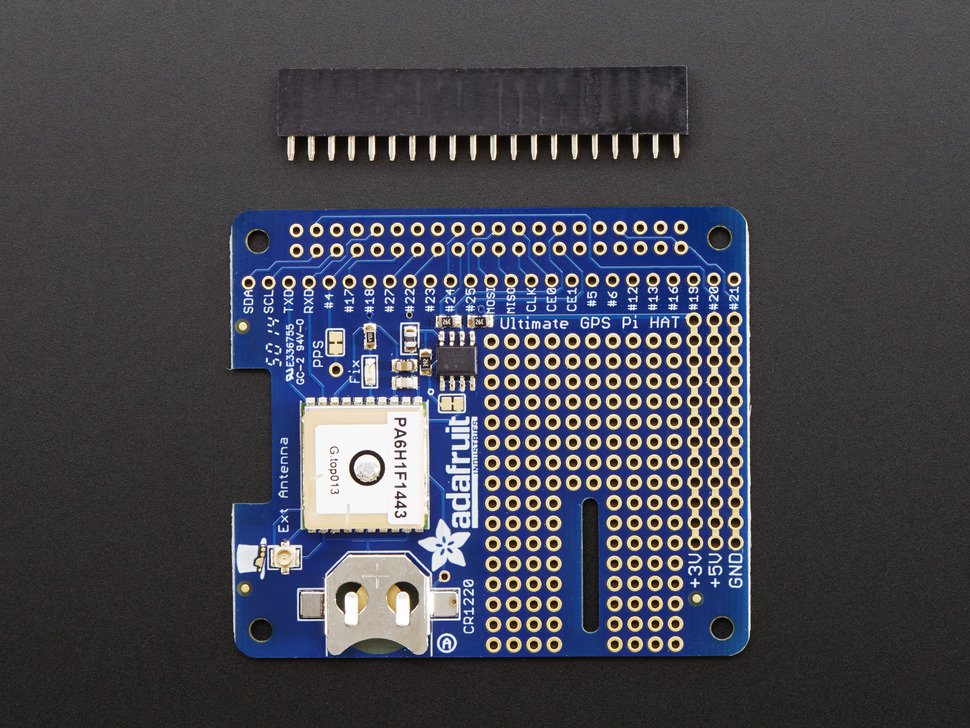 Adafruit Ultimate GPS HAT for Raspberry Pi A+/B+/Pi 2 - Mini Kit