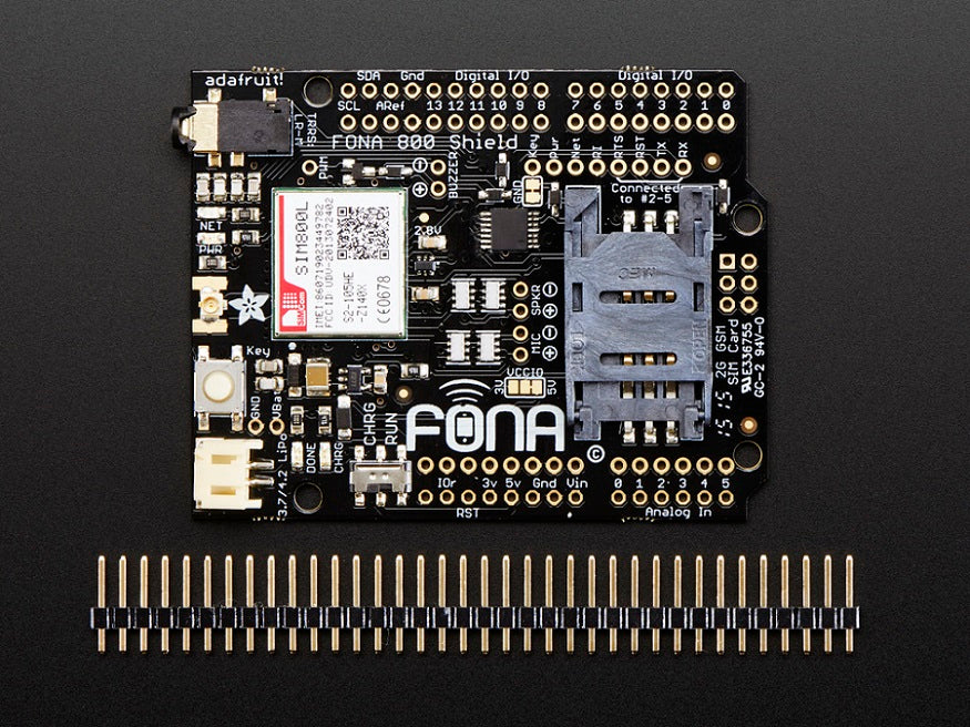 Adafruit FONA 800 Shield Voice/Data Cellular GSM for Arduino