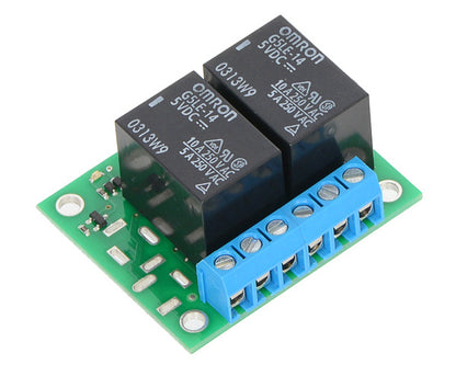 Pololu Basic 2-Channel SPDT Relay Carrier with 5VDC Relays (Assembled)