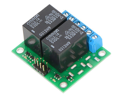 Pololu Basic 2-Channel SPDT Relay Carrier with 5VDC Relays (Assembled)